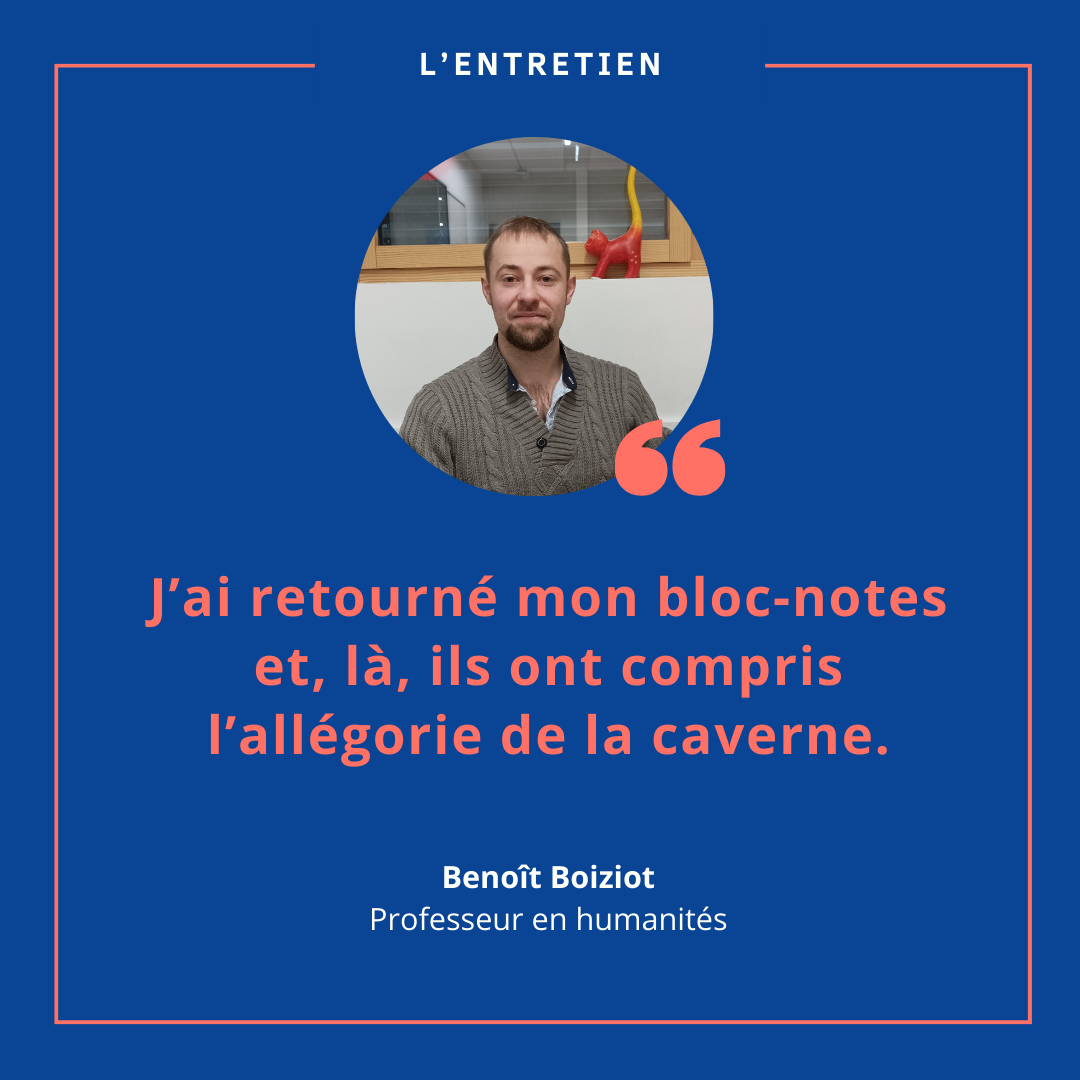 Benoît Boiziot, professeur en humanités