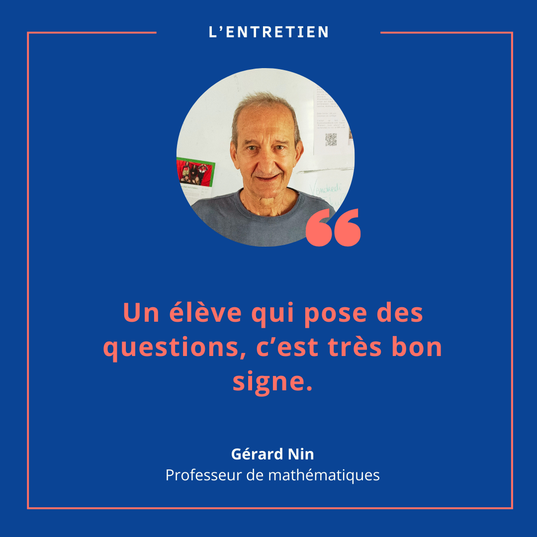 Gérard Nin, professeur de mathématiques