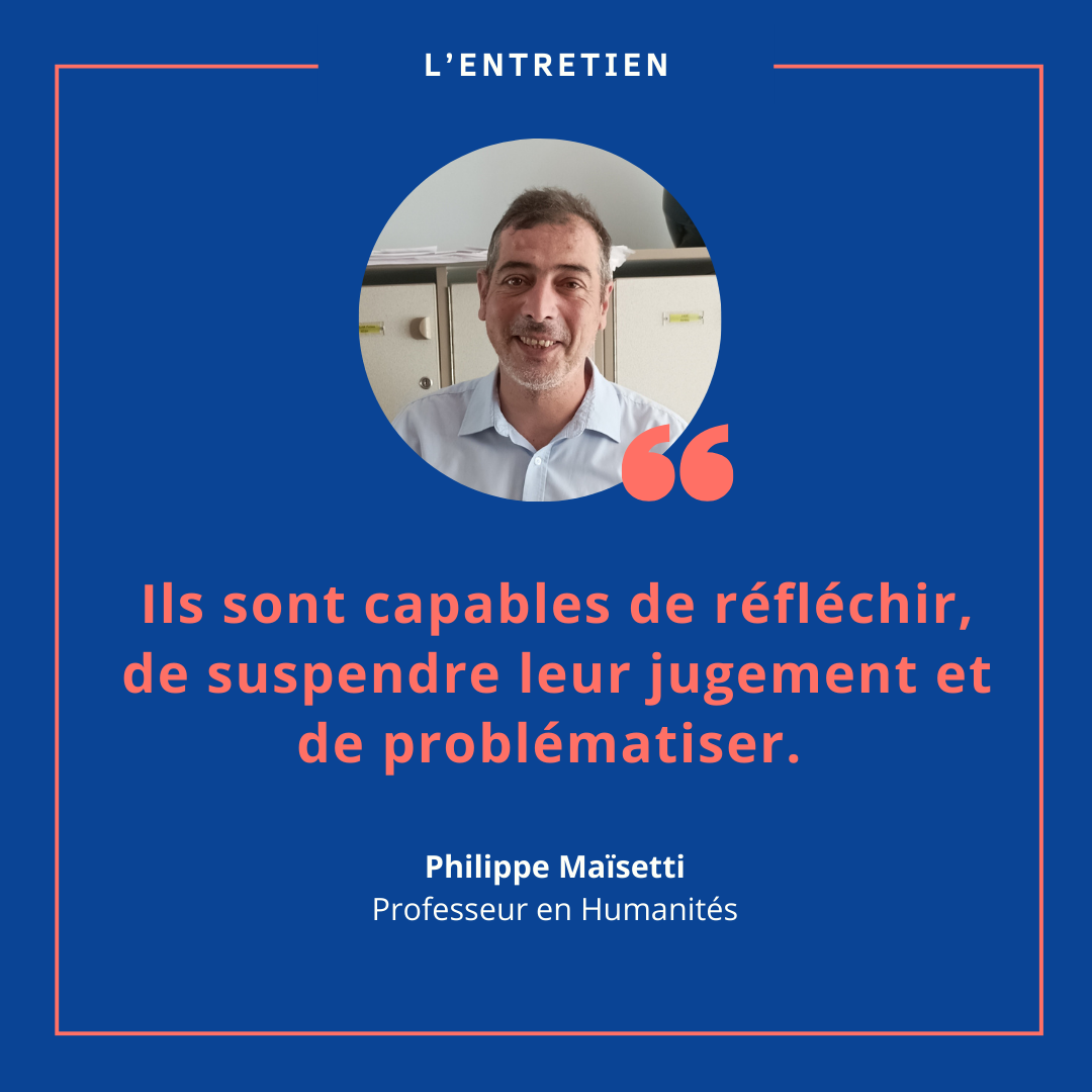 Philippe Maïsetti, professeur en Humanités