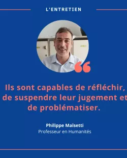 Philippe Maïsetti, professeur en Humanités